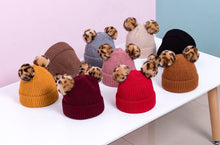 Load image into Gallery viewer, KIDS CUSTOM POM POM BEANIE- PINK