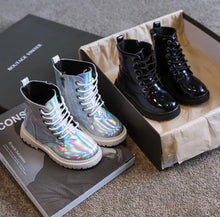 Load image into Gallery viewer, KIDS BUTTERFLY BOOTS - SILVER