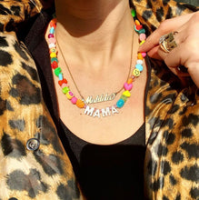 Load image into Gallery viewer, CUSTOM NAME NECKLACE- Mixed beads x Mother of pearl
