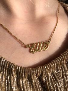 CUSTOM STERLING SILVER NAME NECKLACE