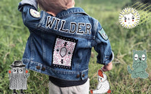 Load image into Gallery viewer, KIDS CUSTOM DENIM JACKET - X Limited Collab Roxy Marj