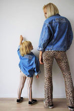 Load image into Gallery viewer, TWINNING CUSTOM DENIM JACKETS- Basic Black White Alphabet