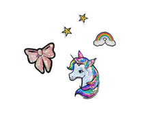 Load image into Gallery viewer, KIDS CUSTOM DENIM JACKET- Special Edition Sparkle Unicorn