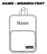 Load image into Gallery viewer, CUSTOM KIDS BACKPACK - Embroidery print