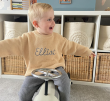 Load image into Gallery viewer, CUSTOM KNITTED SWEATER- Embroidery name