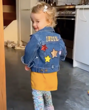Load image into Gallery viewer, KIDS CUSTOM DENIM JACKET- Mega Edition Star Struck