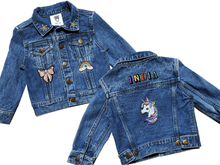 Load image into Gallery viewer, KIDS CUSTOM DENIM JACKET- Special Edition Sparkle Unicorn