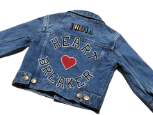 Load image into Gallery viewer, KIDS CUSTOM DENIM JACKET- Statement Heart Breaker
