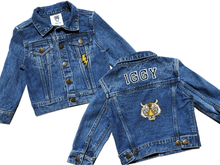 Load image into Gallery viewer, KIDS CUSTOM DENIM JACKET- Classic Tiger