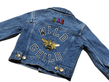 Load image into Gallery viewer, KIDS CUSTOM DENIM JACKET- Statement Wild Child