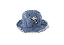 Load image into Gallery viewer, KIDS CUSTOM DENIM SUN HAT- X Limited Collab Sophie Ward Surf child