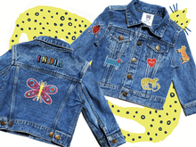 Load image into Gallery viewer, KIDS CUSTOM DENIM JACKET - X Limited Collab The Printed Peanut