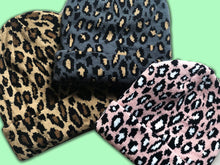 Load image into Gallery viewer, KIDS CUSTOM BEANIE- PINK LEOPARD