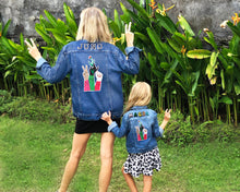 Load image into Gallery viewer, TWINNING CUSTOM DENIM JACKETS- X Bodil Jane
