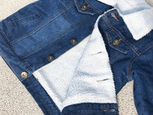 Load image into Gallery viewer, KIDS CUSTOM SHEARLING DENIM JACKET