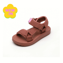 Load image into Gallery viewer, KIDS CUSTOM ALPHABET CHARM SANDALS- PINK
