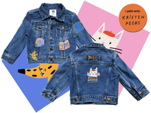 Load image into Gallery viewer, KIDS CUSTOM DENIM JACKET - X Limited Collab Kristen Peers