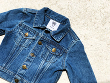 Load image into Gallery viewer, KIDS CUSTOM DENIM JACKET- Basic Gold Alphabet