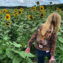 Load image into Gallery viewer, KIDS CUSTOM LEOPARD DENIM JACKET- Special Edition leopard bonanza
