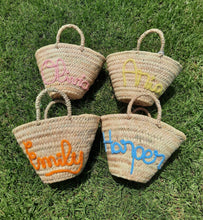 Load image into Gallery viewer, KIDS CUSTOM STRAW BASKET