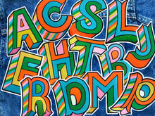 Load image into Gallery viewer, KIDS CUSTOM DENIM JACKET- Judy Andrews x Mega Initial