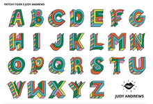 Load image into Gallery viewer, PATCH LETTERS DIY- Judy Andrews x Mega Initial E