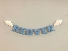 Load image into Gallery viewer, KIDSROOM NAME BANNER- Clouds
