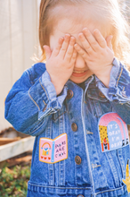 Load image into Gallery viewer, KIDS CUSTOM DENIM JACKET - X Limited Collab Kristen Peers