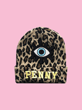 Load image into Gallery viewer, KIDS CUSTOM BEANIE- BROWN LEOPARD