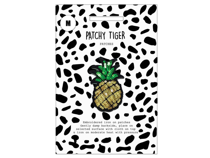 PATCH MASCOT ADD ONS- Sequin pineapple (M)