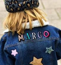 Load image into Gallery viewer, KIDS CUSTOM SHEARLING DENIM JACKET