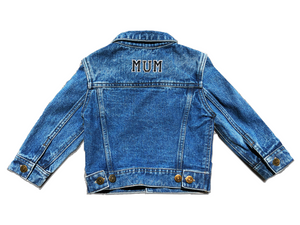 Black denim jacket custom online