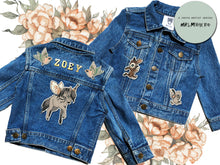Load image into Gallery viewer, KIDS CUSTOM DENIM JACKET - X Limited Collab Mrs Mighetto