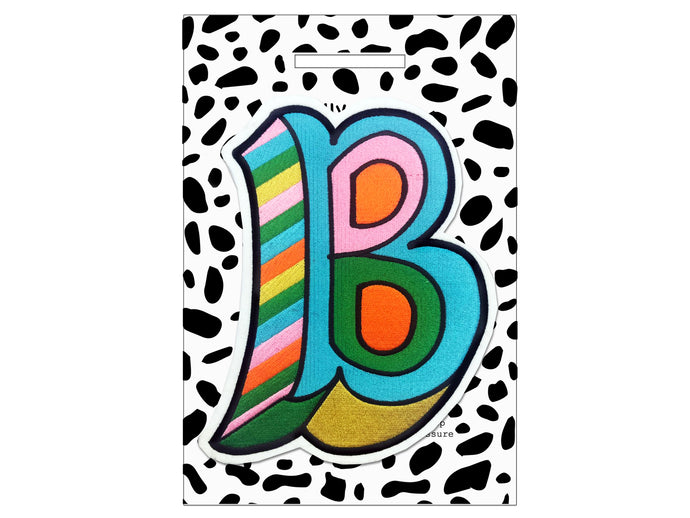PATCH LETTERS DIY- Judy Andrews x Mega Initial B