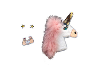 KIDS CUSTOM DENIM JACKET- Special Edition Fluffy Unicorn