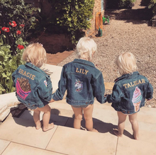 Load image into Gallery viewer, KIDS CUSTOM DENIM JACKET- Special Edition Fries Please