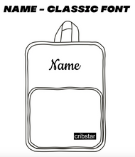 Load image into Gallery viewer, CUSTOM KIDS BACKPACK - Embroidery print