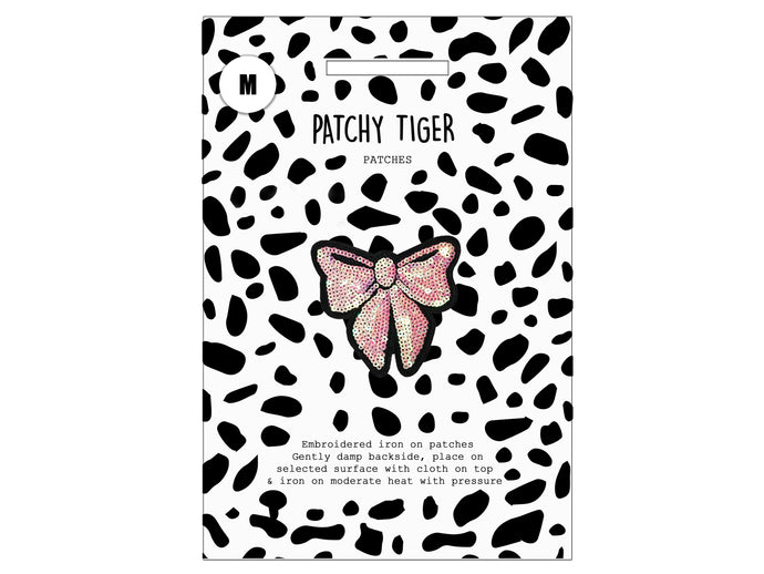PATCH MASCOT ADD ONS- Sequin pink bow (M)