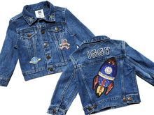 Load image into Gallery viewer, KIDS CUSTOM DENIM JACKET- Special Edition Space Out