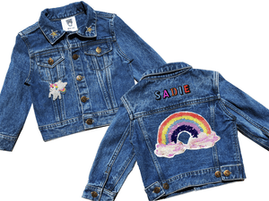 Diy patch 2025 denim jacket
