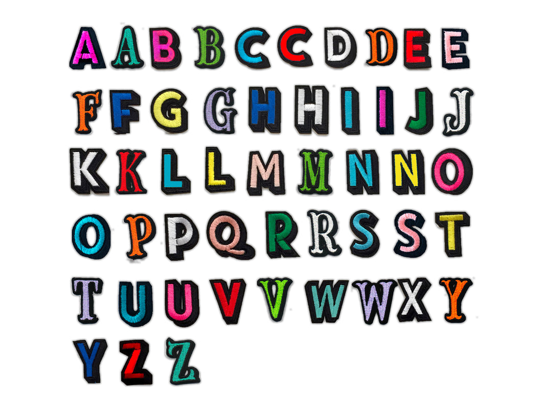 PATCH LETTERS DIY- Rainbow alphabet bundle