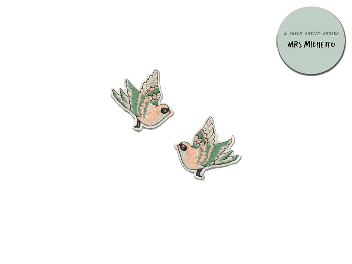 PATCH DIY ARTIST SERIES - X Mrs Mighetto Flying sparrows