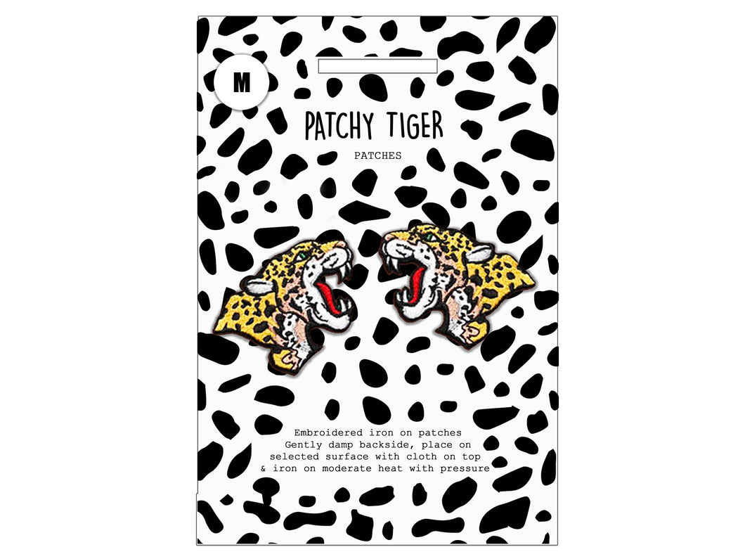 PATCH MASCOT ADD ONS- Twin facing leopards (L)