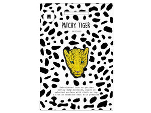 PATCH MASCOT ADD ONS- Yellow Leopard Head (M)