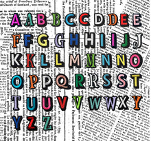 Load image into Gallery viewer, KIDS CUSTOM DENIM JACKET- Basic Rainbow Alphabet