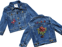 Load image into Gallery viewer, KIDS CUSTOM DENIM JACKET- Special Edition Flower Power