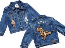 Load image into Gallery viewer, KIDS CUSTOM DENIM JACKET- Special Edition Robodino